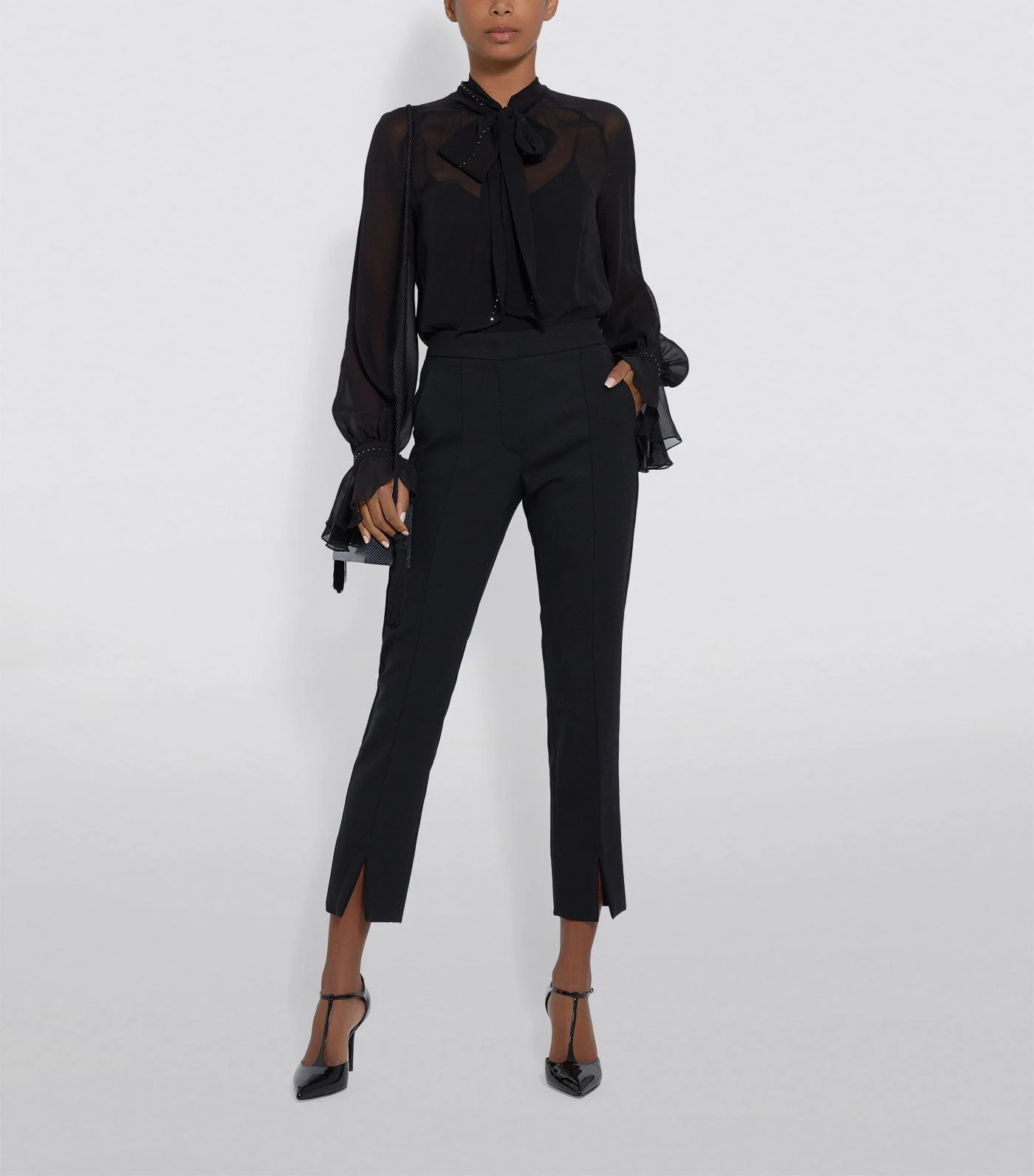 商品Max Mara|Tailored Ankle Split Trousers,价格¥1153,第4张图片详细描述