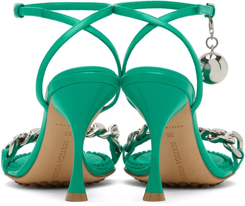 商品Bottega Veneta|Green Dot Heeled Sandals,价格¥13507,第2张图片详细描述