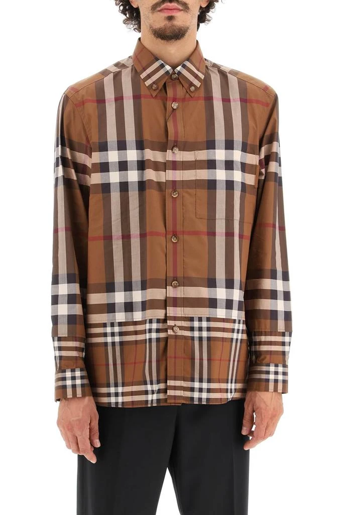 商品Burberry|Burberry &#39;Causton&#39; Cotton Poplin Shirt,价格¥3187,第2张图片详细描述