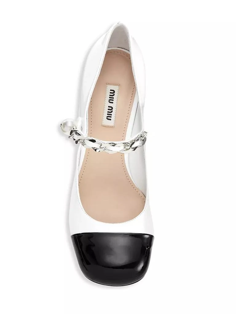 商品Miu Miu|Patent Leather Square-Toe Mary Jane Pumps,价格¥8455,第5张图片详细描述