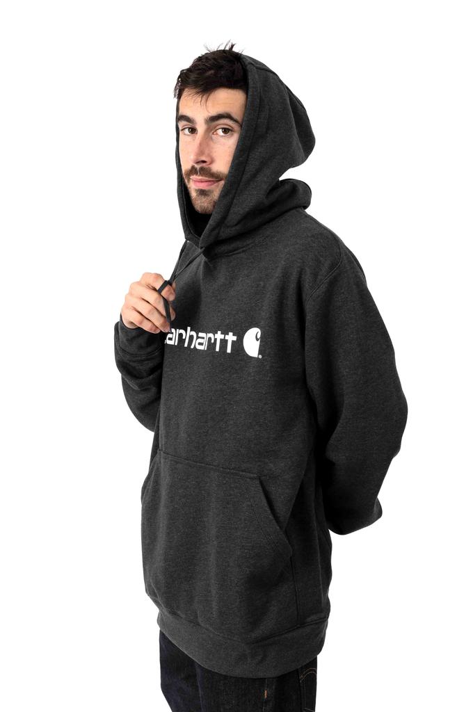 (103873) Force Delmont Signature Graphic Pullover Hoodie - Black Heather商品第2张图片规格展示