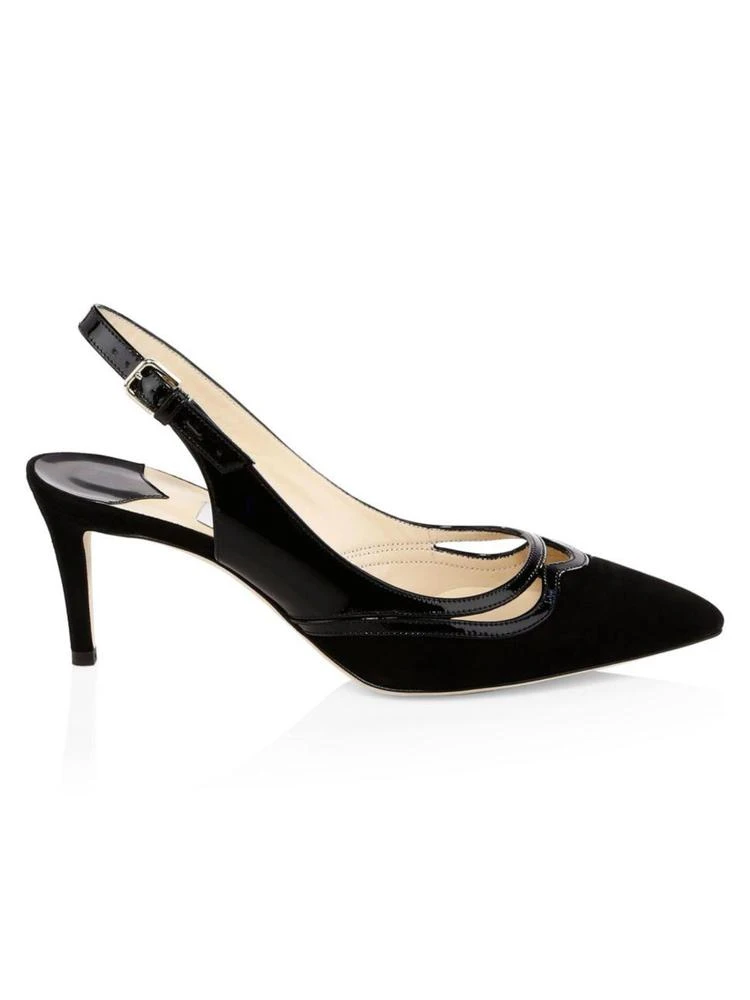 商品Jimmy Choo|Jimmy Choo - Harrison Point-Toe Slingback Pumps,价格¥2324,第1张图片