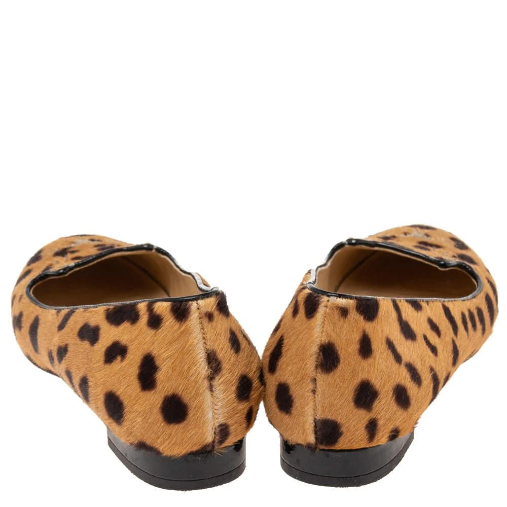 商品[二手商品] Charlotte Olympia| Charlotte Olympia Brown leopard Print  Cat Ballet Flats Size 37.5,价格¥936,第5张图片详细描述