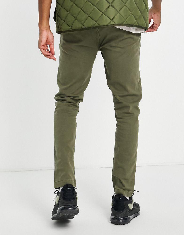 Levi's xx slim fit chino trousers in olive khaki商品第3张图片规格展示