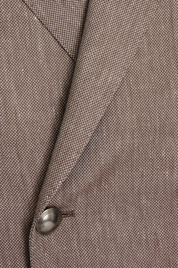 商品Peserico|Double-breasted wool and linen-blend piqué suit jacket,价格¥1462,第4张图片详细描述