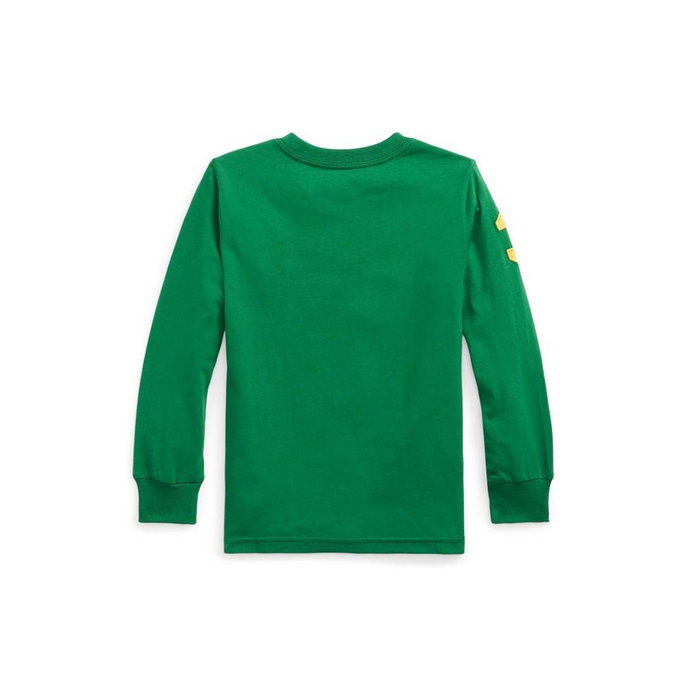 商品Ralph Lauren|Toddler Boys Big Pony Cotton Jersey T-shirt,价格¥181,第4张图片详细描述