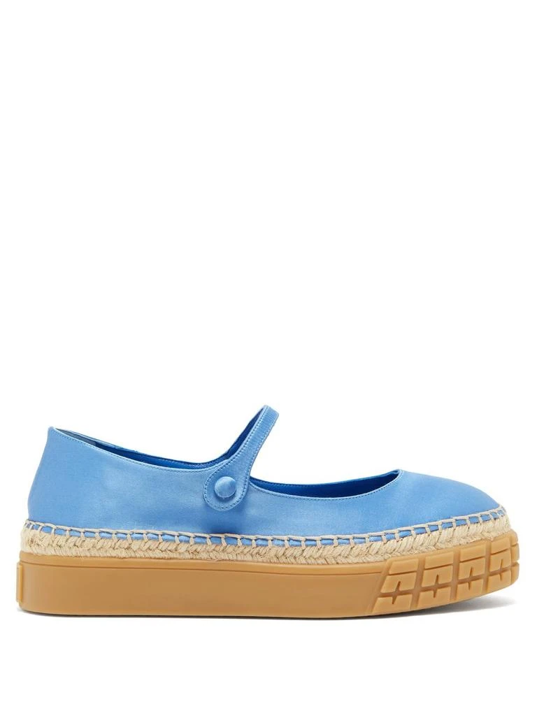 商品Prada|Satin platform Mary Jane flats,价格¥1713,第1张图片