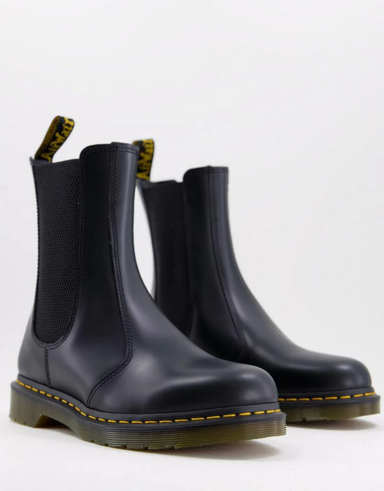 商品Dr. Martens|Dr Martens 2976 Hi Chelsea Boots in Black Smooth,价格¥1540,第4张图片详细描述