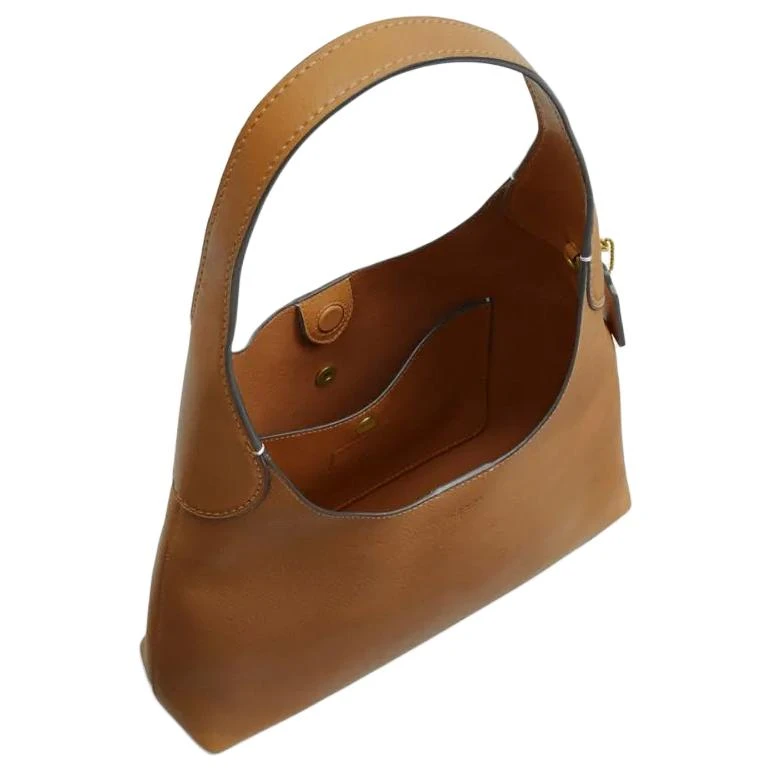 商品[国内直发] Coach|蔻驰 Brooklyn 28 品牌徽标磁扣开合 牛皮革 斜挎单肩包 女款 蜂蜜棕色,价格¥3576,第5张图片详细描述