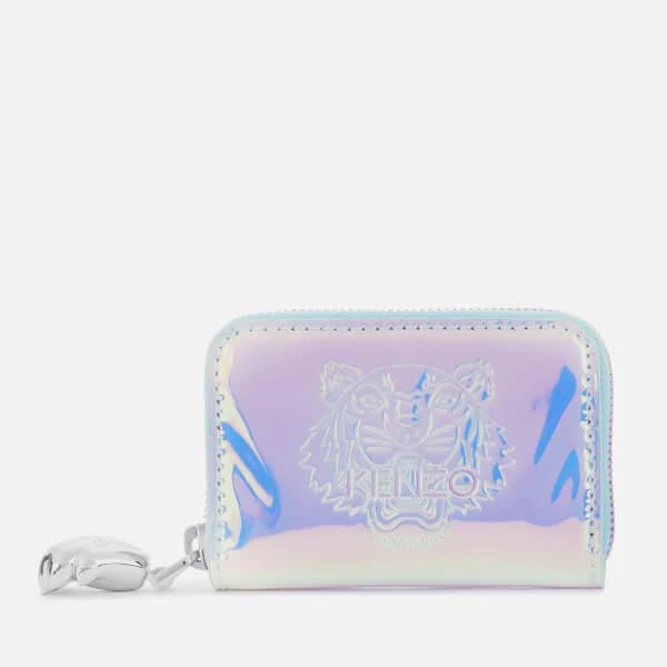 商品Kenzo|KENZO Women's Iridescent Zip Coin Purse - white,价格¥729,第1张图片