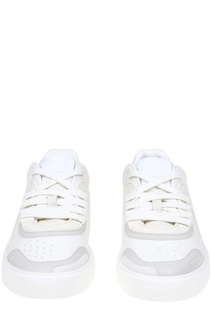 商品Balmain|Balmain Panelled Lace-Up Sneakers,价格¥2993-¥3595,第4张图片详细描述