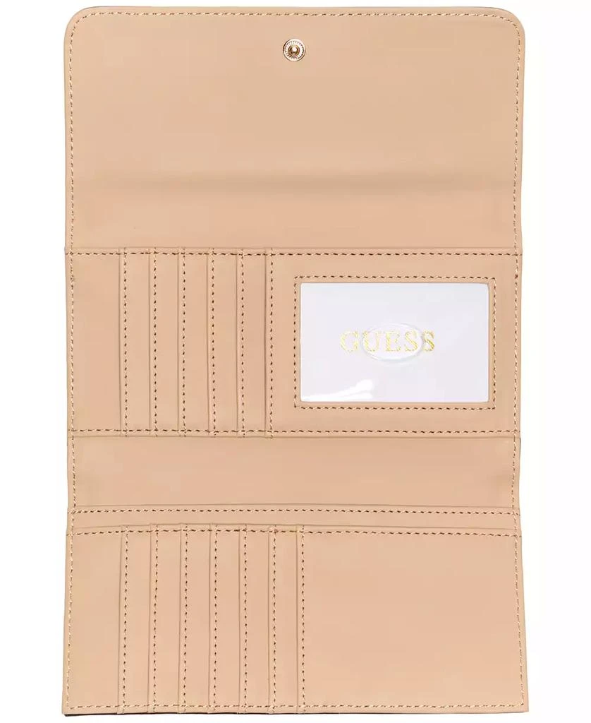 商品GUESS|Women's Lyndi Slim Trifold Wallet,价格¥166,第3张图片详细描述