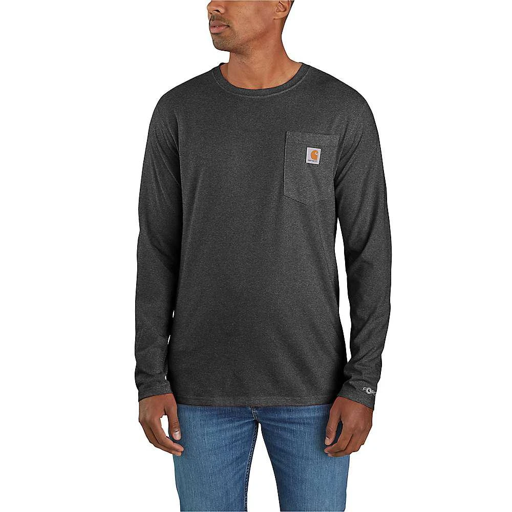 商品Carhartt|Carhartt Men's Force Relaxed Fit Midweight LS Pocket T-Shirt,价格¥289,第5张图片详细描述