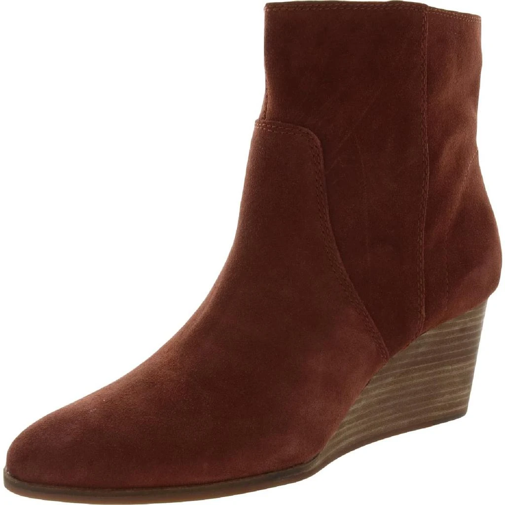 商品Lucky Brand|Wafael Womens Suede Wedge Booties,价格¥222,第1张图片