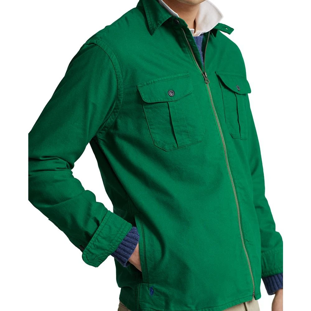 商品Ralph Lauren|Men's Garment-Dyed Oxford Overshirt,价格¥411,第3张图片详细描述