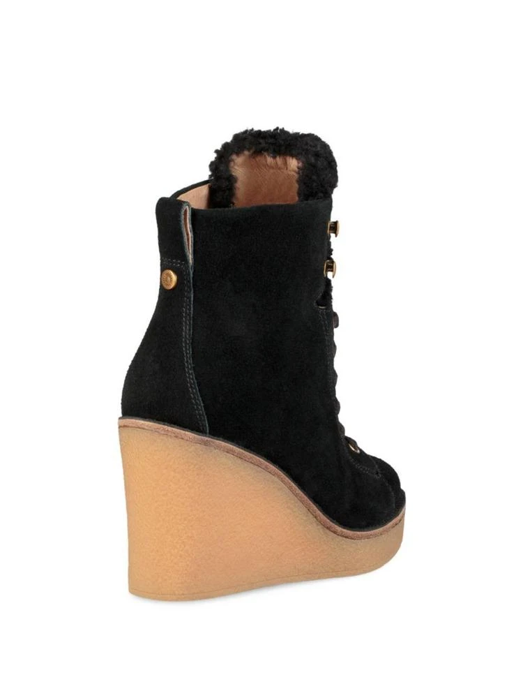 商品UGG|Kiernan Sheepskin & Suede Wedge Booties,价格¥585,第2张图片详细描述