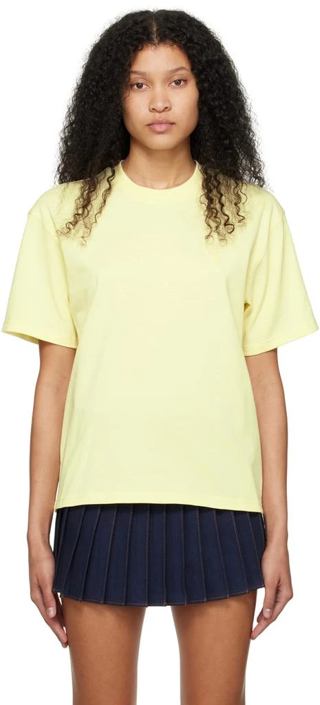 商品AMI|SSENSE Exclusive Yellow Ami de Cœur T-Shirt,价格¥660,第1张图片