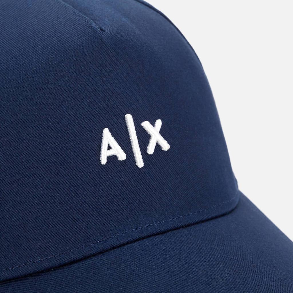 商品Armani Exchange|Armani Exchange Men's Small Ax Logo Cap - Navy,价格¥289,第6张图片详细描述