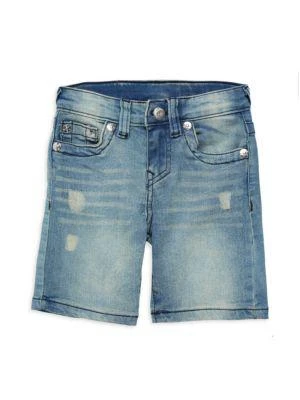 商品True Religion|Little Boy’s 2-Piece Metallic Logo Tee & Denim Shorts Set,价格¥119,第3张图片详细描述