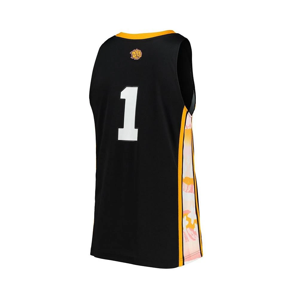 商品Adidas|Men's Black Arkansas Pine Bluff Golden Lions Honoring Black Excellence Replica Basketball Jersey,价格¥678,第3张图片详细描述