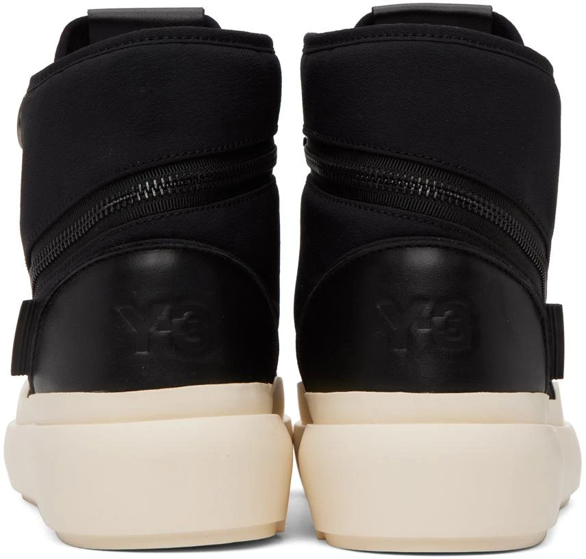 商品Y-3|Black Ajatu Court High Sneakers,价格¥2103,第2张图片详细描述