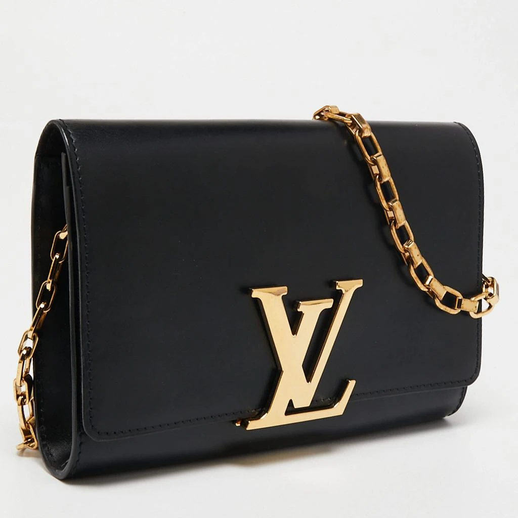 商品[二手商品] Louis Vuitton|Louis Vuitton Black Leather Chain Louise GM Bag,价格¥9837,第3张图片详细描述