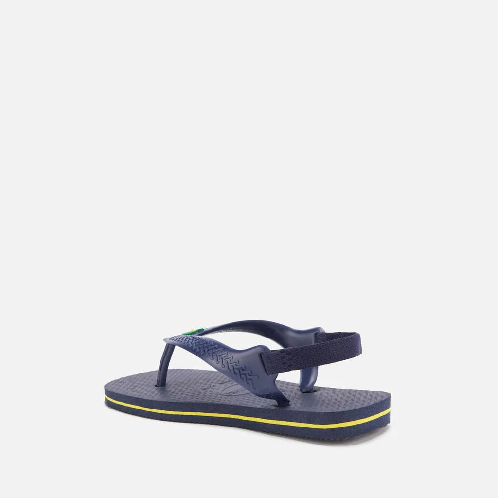 商品Havaianas|Havaianas Toddler's Brasil Logo Sandals - Navy Blue/Citric Yellow,价格¥69,第3张图片详细描述