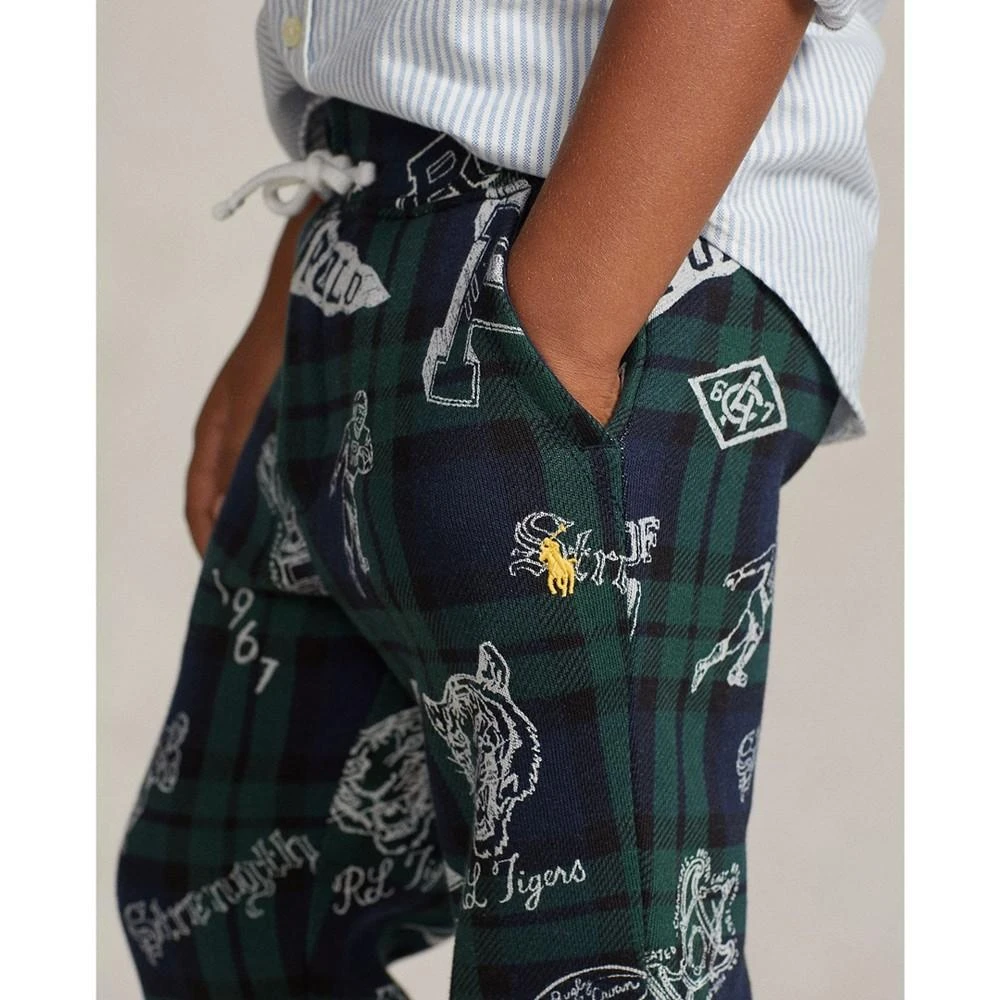 商品Ralph Lauren|Little and Toddler Boys Plaid Fleece Jogger Pants,价格¥326,第3张图片详细描述