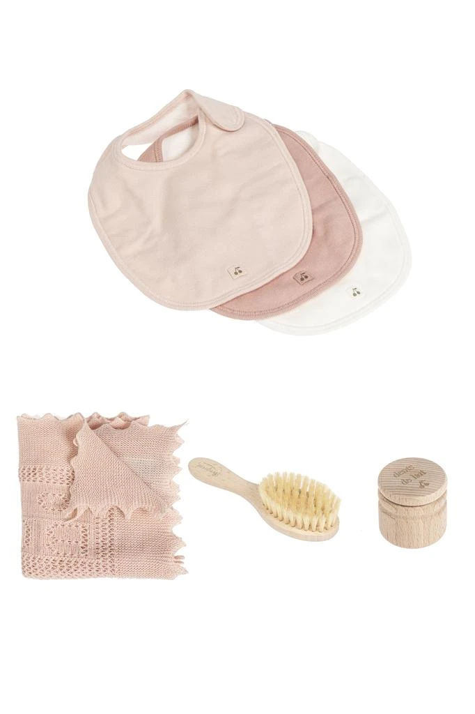 商品Bonpoint|Set: blanket, bibs, brush and milk teeth container,价格¥991,第2张图片详细描述