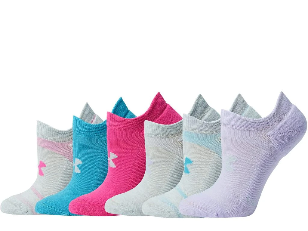 商品Under Armour|Cushioned No Show Socks 6-Pair,价格¥164,第1张图片