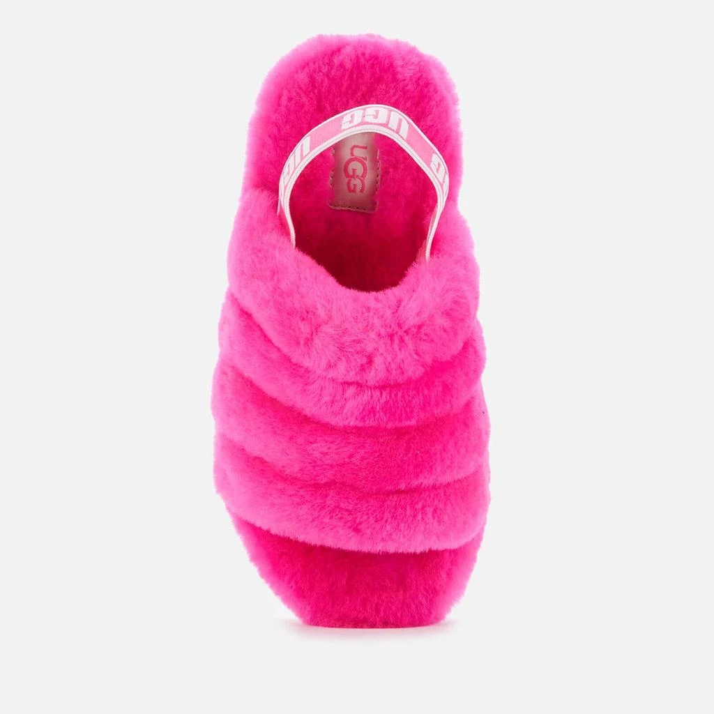 商品UGG|UGG Kids' Fluff Yeah Slide Slippers - Rock Rose,价格¥372,第3张图片详细描述