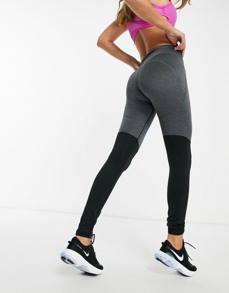 Nike Running Runway warm leggings in black商品第2张图片规格展示