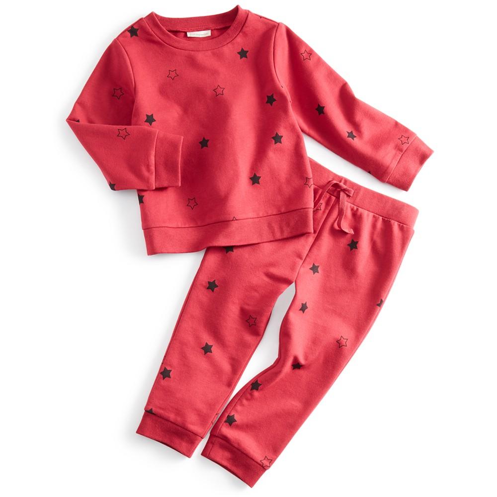 Baby Boys 2-Pc. Star-Print Shirt & Pants Set, Created for Macy's商品第1张图片规格展示