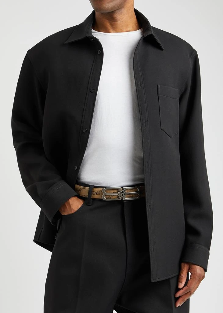 商品Balenciaga|BB brown monogrammed leather belt,价格¥1470,第2张图片详细描述