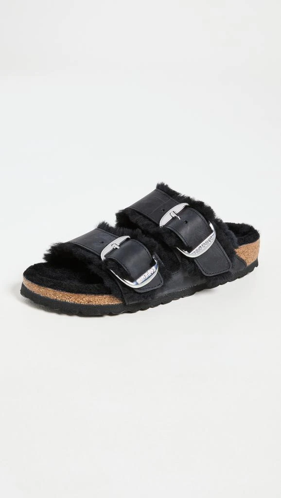 商品Birkenstock|Birkenstock Arizona Big Buckle Shearling Sandals,价格¥1591,第1张图片