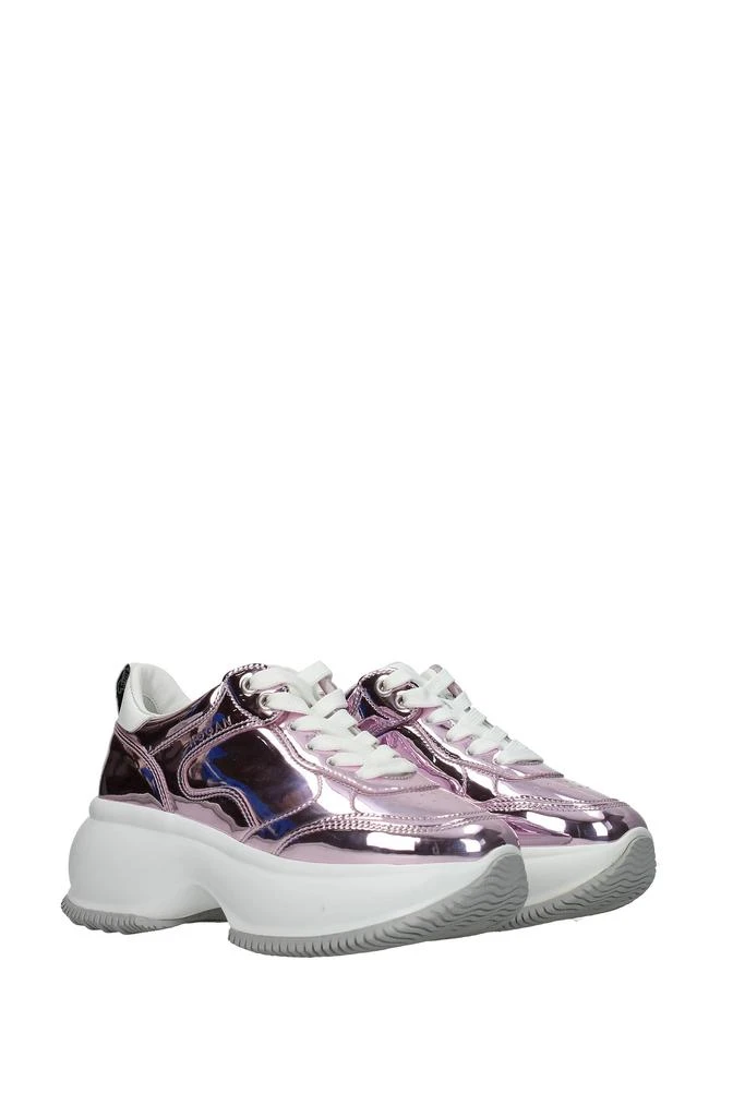 商品hogan|Sneakers maxi i active Leather Pink Metallic Pink,价格¥1590,第2张图片详细描述