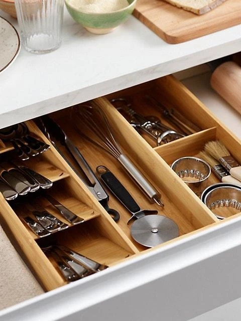 商品Joseph Joseph|Drawerstore Bamboo Utensil & Gadget Organizer,价格¥261,第4张图片详细描述