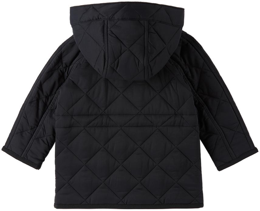 Baby Black Quilted Jacket商品第2张图片规格展示