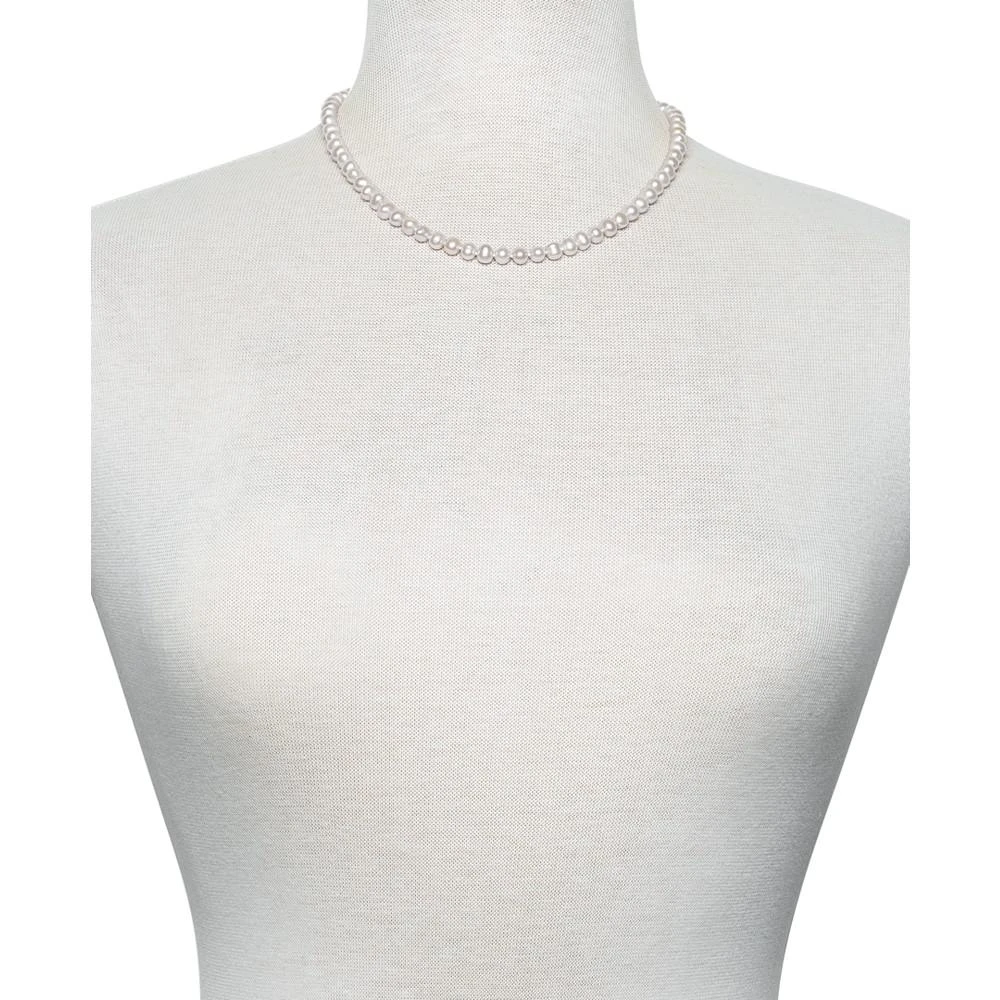 商品Macy's|人工养育淡水珍珠项链 (6mm) +耳钉套装 (7.5mm),价格¥1125,第3张图片详细描述