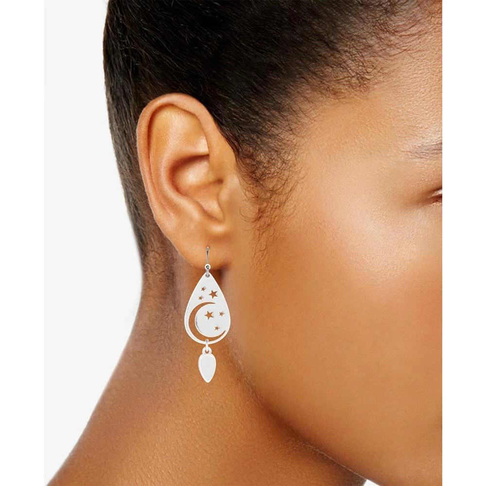 商品Lucky Brand|Silver-Tone Gemstone Moon & Stars Openwork Drop Earrings,价格¥216,第2张图片详细描述
