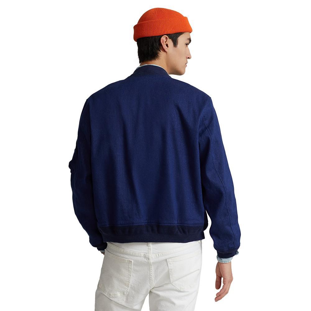 商品Ralph Lauren|Men's Stretch Linen-Cotton Bomber Jacket,价格¥1001,第4张图片详细描述