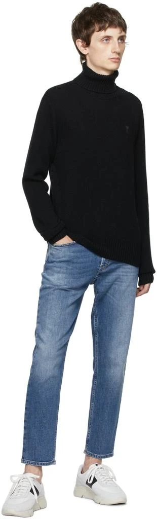 商品AMI|Black Cashmere Ami de Cœur Turtleneck,价格¥2385,第4张图片详细描述