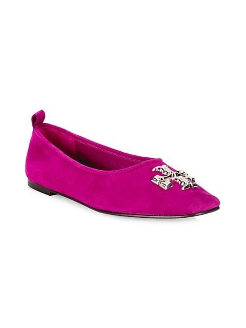 商品Tory Burch|Eleanor Suede Ballet Flats,价格¥841,第2张图片详细描述