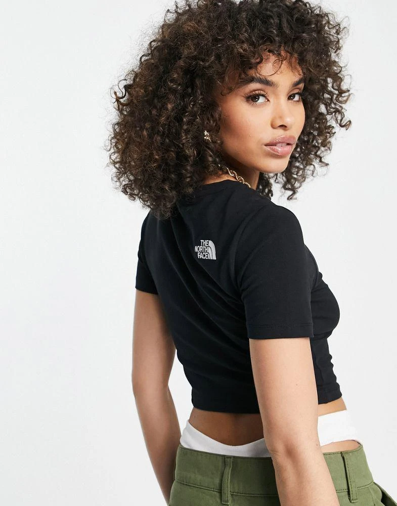 商品The North Face|The North Face Cropped t-shirt in black Exclusive at ASOS,价格¥180,第2张图片详细描述