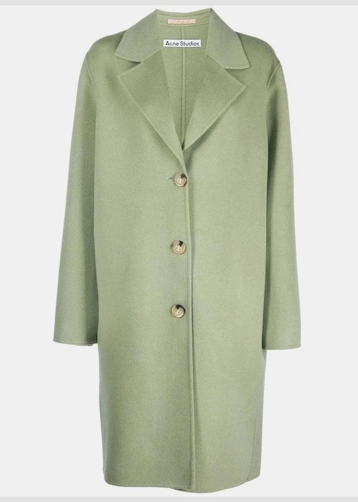 商品Acne Studios|Acne Studios Dusty Green Wool Coat,价格¥5469,第1张图片