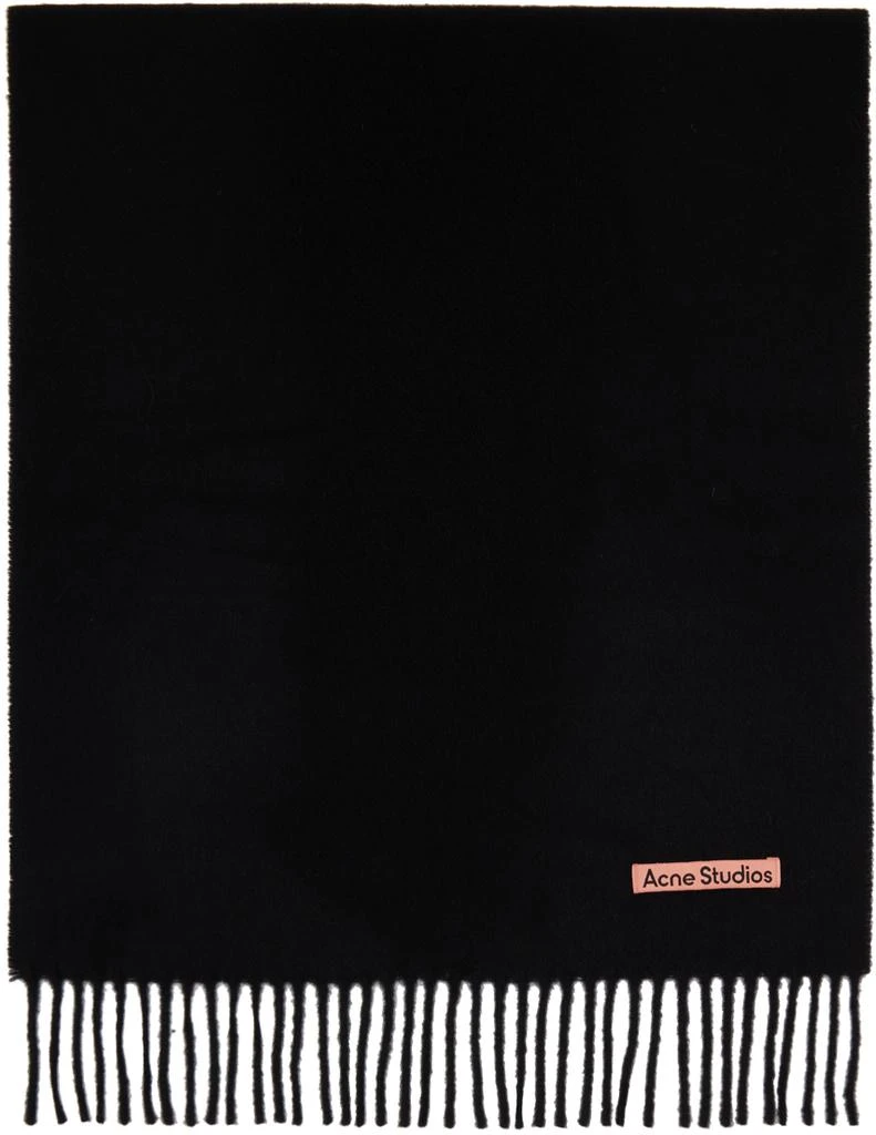 商品Acne Studios|Black Fringe Scarf,价格¥3131,第1张图片