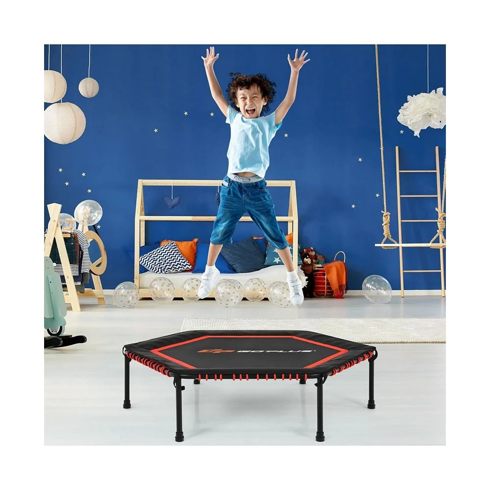 商品Costway|50'' Hexagonal Fitness Trampoline Exercise Rebounder,价格¥596,第2张图片详细描述