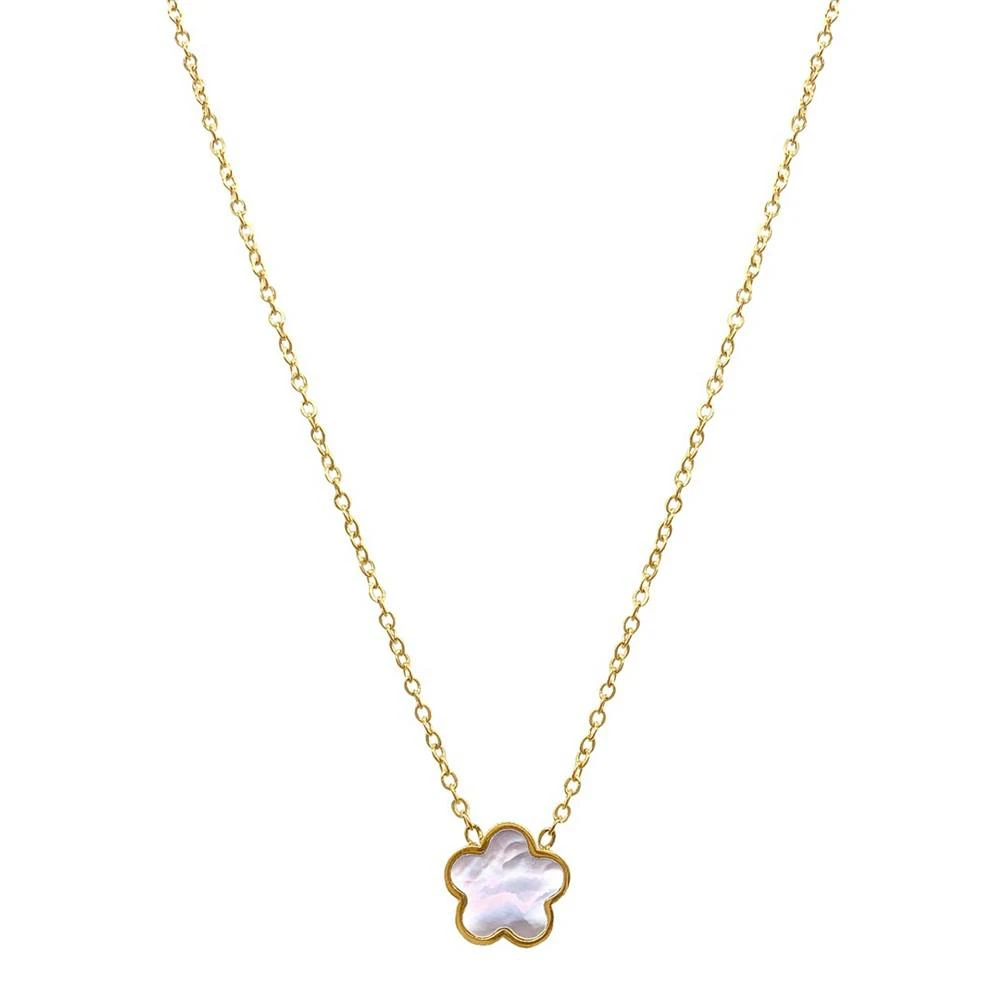 商品ADORNIA|White Mother Of Pearl Clover Necklace,价格¥216,第1张图片