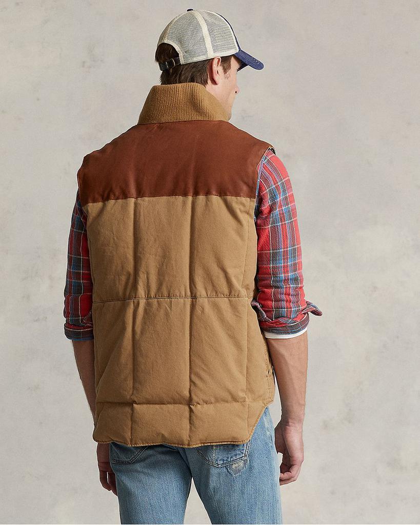 Leather Yoke Down Vest商品第3张图片规格展示
