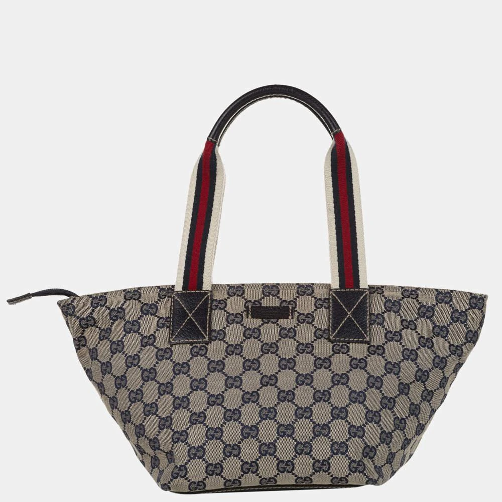 商品[二手商品] Gucci|Gucci Brown/Multicolor GG Canvas Web Handbag,价格¥4269,第1张图片